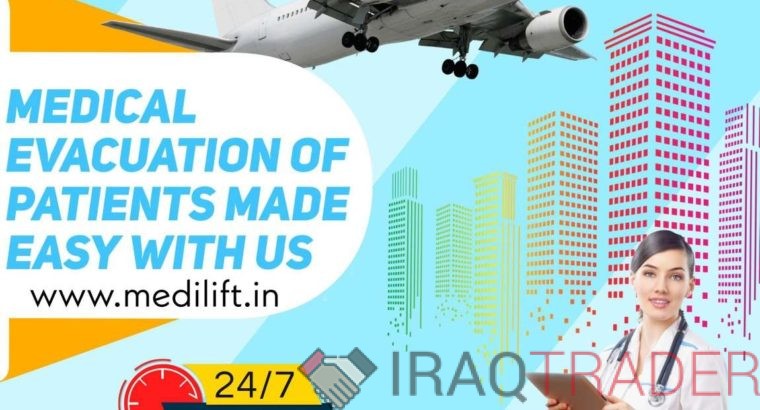 Get Medilift Air Ambulance in Ranchi with Super Specialist Medical Unit