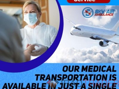 Book Sky Air Ambulance in Visakhapatnam with ICU Facility