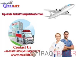 Obtain Medilift Air Ambulance in Ranchi with MICU Setup