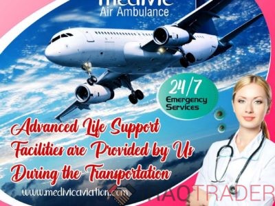 Obtain Supreme ICU Charter Air Ambulance Service in Patna by Medivic