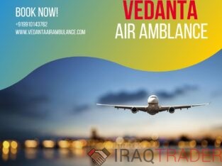 Vedanta Air Ambulance from Patna with Life-Saving Medical Accessories