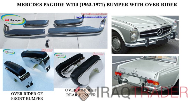 Mercedes Pagode W113 models 230SL 250SL 280SL (1963 -1971) bumpers
