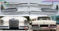 Mercedes W111 W112 Saloon bumpers (1959 – 1968) by stainless steel