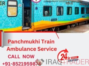 Get Train Ambulance services in Patna by panchmukhi with a world-class Ventilator Setup