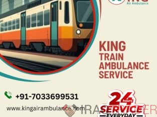Take King Train Ambulance Services in Siliguri with Life-Care Ventilator Setup