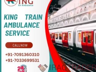 Select King Train Ambulance Service in Delhi with a state-of-the-art ICU Setup